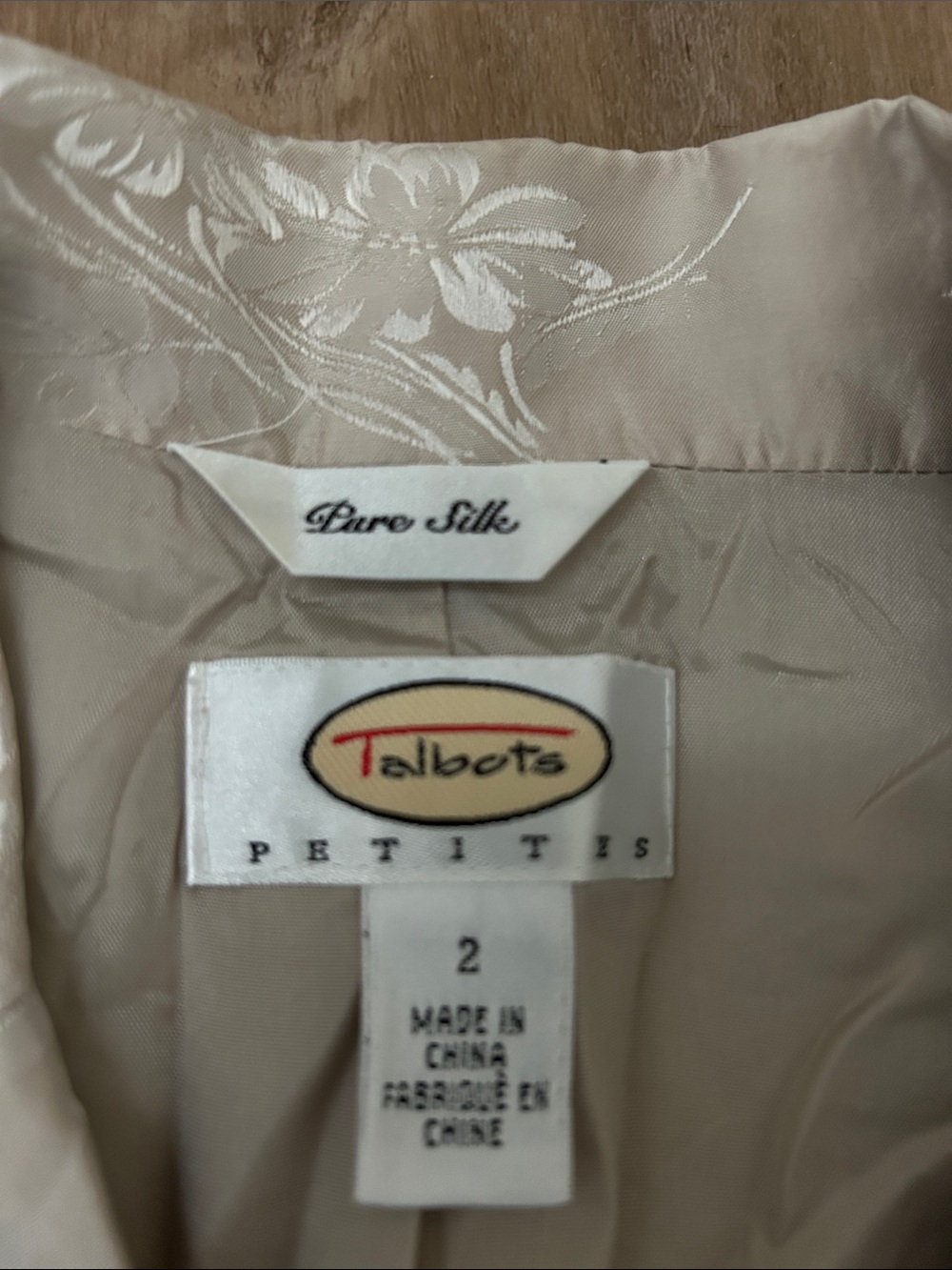TALBOTS Petites PURE SILK Blazer Jacket - Picture 2 of 8